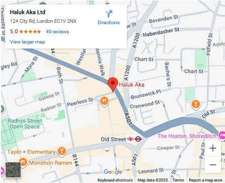 İngilizce Türkçe Yeminli Tercüman Londra - Konum Haritası